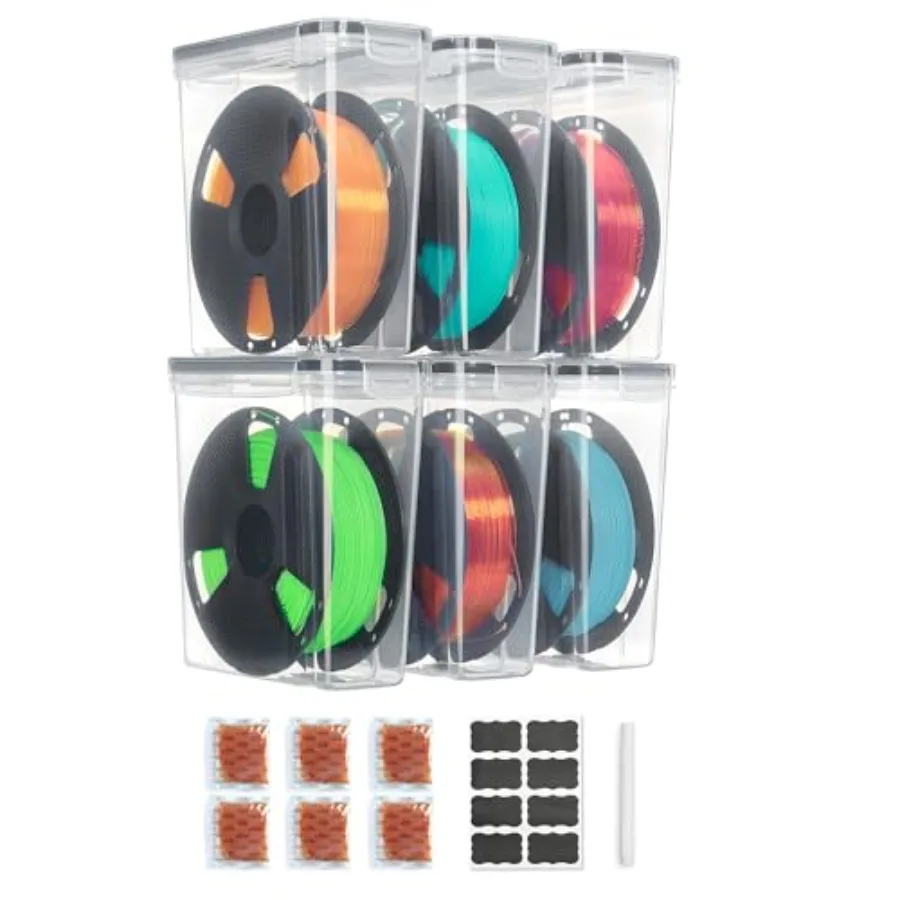 Pack Filament Storage Box - Filament Storage with Desiccant, Labels and Marker, Waterproof Filament Storage Container for 1KG S
Pack Filament Storage Box - Filament Storage with Desiccant, Labels and Marker, Waterproof Filament Storage Container for 1KG S