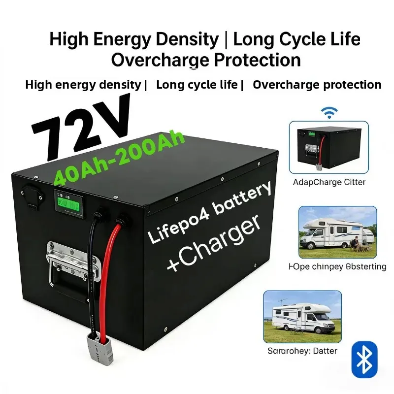72V LiFePO4 Battery 40Ah-200Ah | Deep Cycle & 4000+ Cycles | with BMS | For Scooter, EV, Caravan, Inverter & Off-Grid Power
72V LiFePO4 Battery 40Ah-200Ah | Deep Cycle & 4000+ Cycles | with BMS | For Scooter, EV, Caravan, Inverter & Off-Grid Power