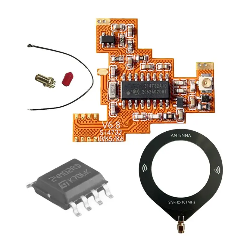 New!SI4732 V6.8 FPC Module+2M Chip+Loop Antenna Kit For Quansheng K5 K6 Shortwave Full Band/Single Sideband Reception
New!SI4732 V6.8 FPC Module+2M Chip+Loop Antenna Kit For Quansheng K5 K6 Shortwave Full Band/Single Sideband Reception