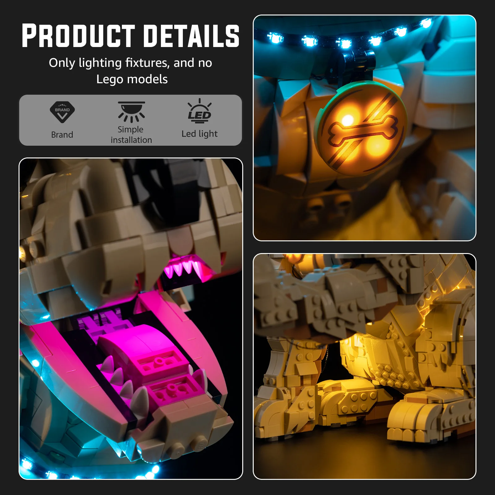 LED Lighting Set Suitable for LEGO Golden Retriever Puppy 11384
LED Lighting Set Suitable for LEGO Golden Retriever Puppy 11384