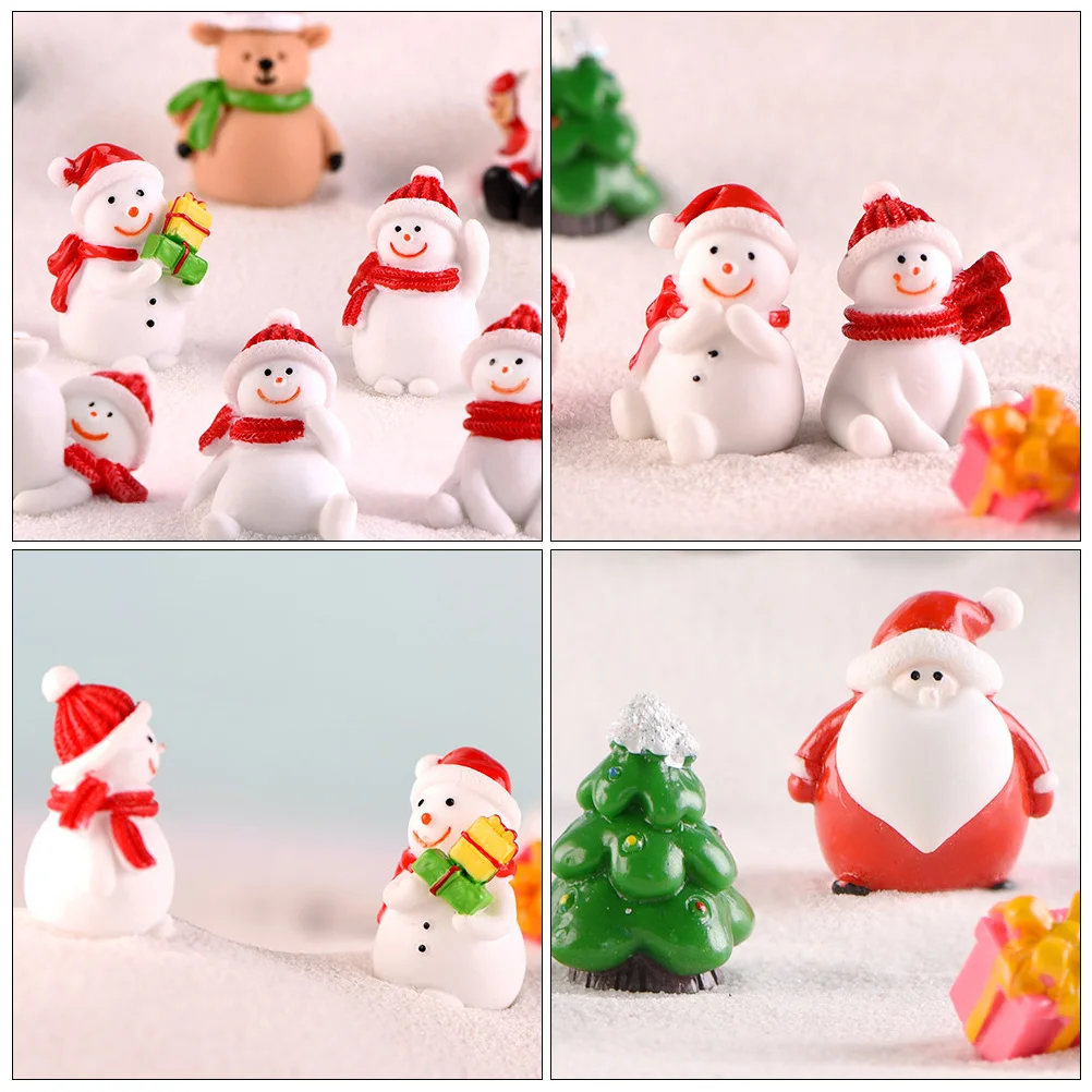 10 Pcs Snowman Micro Landscape Christmas Miniature Ornament Resin Decor Decorations Ornaments Xmas Desktop Crafts 
10 Pcs Snowman Micro Landscape Christmas Miniature Ornament Resin Decor Decorations Ornaments Xmas Desktop Crafts