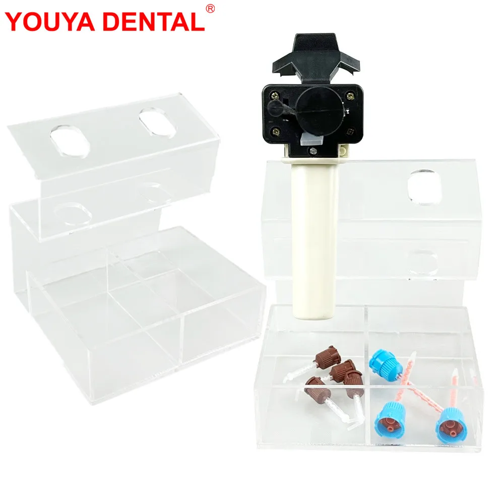 2Hole Dental Dispensing Gun Holder Rack Impression Mixing Tips Organizer Acrylic Placing Shelf Nozzle Tube Head Storage Box Case
2Hole Dental Dispensing Gun Holder Rack Impression Mixing Tips Organizer Acrylic Placing Shelf Nozzle Tube Head Storage Box Case