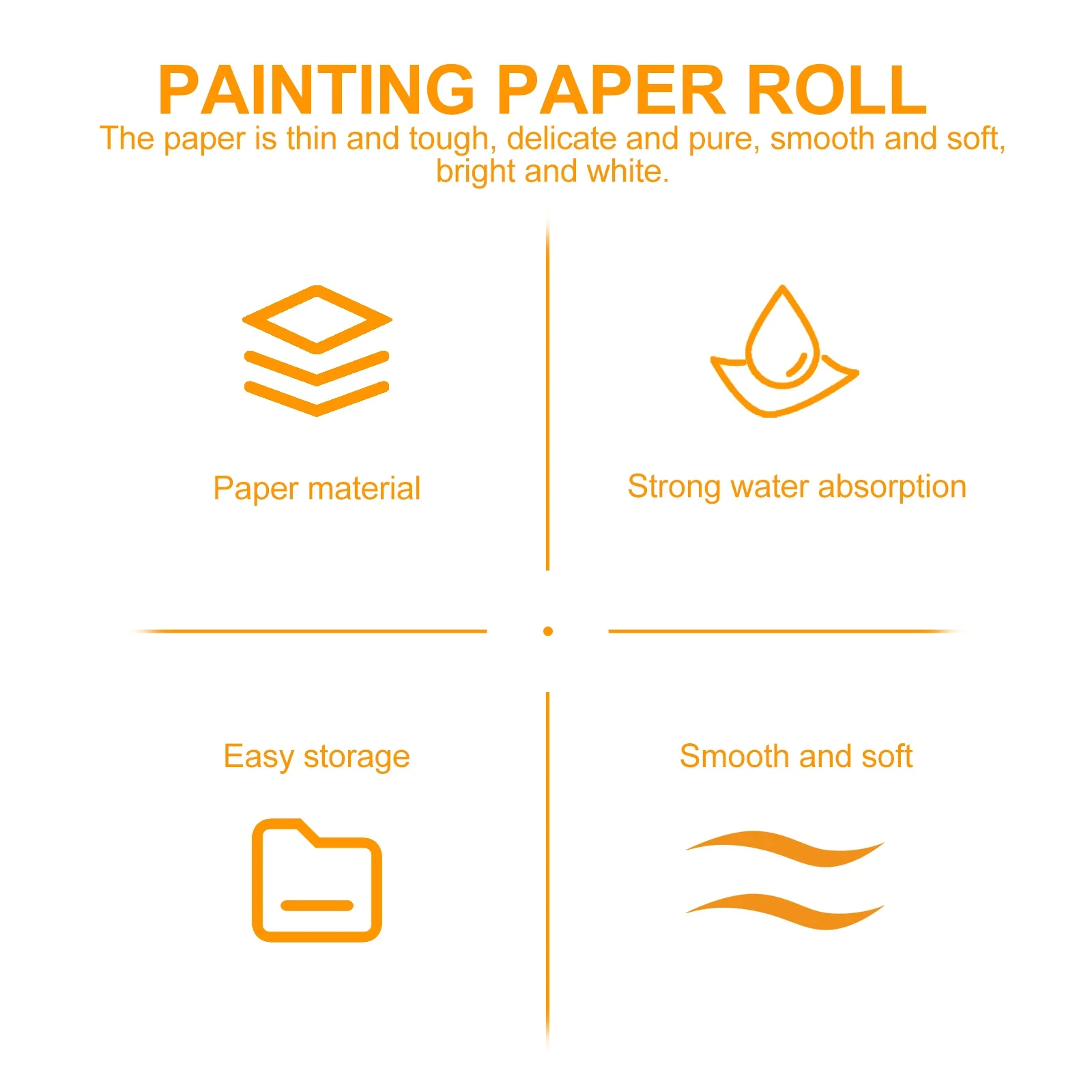 46X2500Cm Paper Roll Thin Strong Long Fiber Bright White For Calligraphy Sketching Painting Tracing Art Craft Practice B
46X2500Cm Paper Roll Thin Strong Long Fiber Bright White For Calligraphy Sketching Painting Tracing Art Craft Practice B