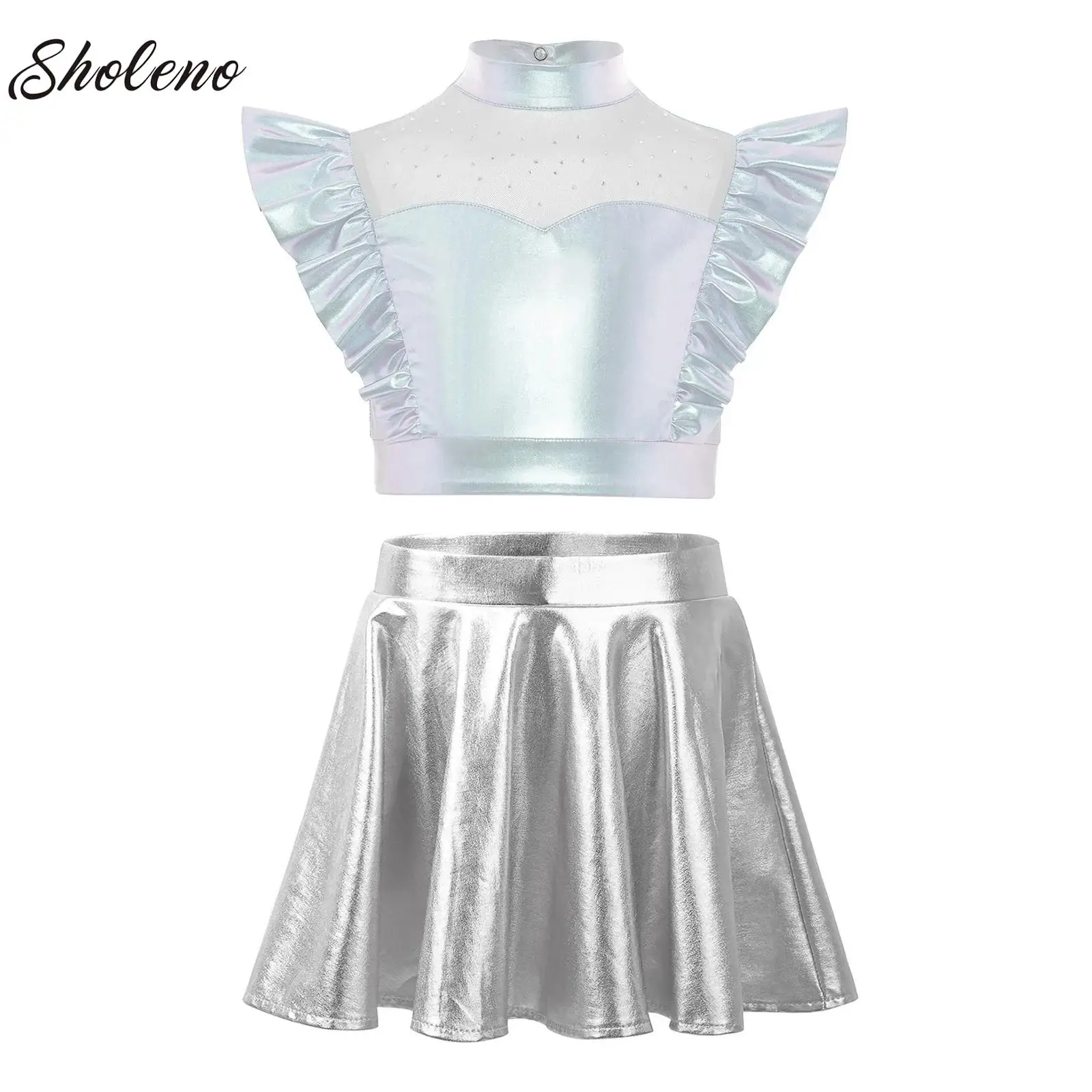 Детский комплект для джазовых танцев для девочек, блестящий танцевальный костюм с пайетками, рубашка в стиле хип-хоп с расклешенными брюками, детская одежда для уличных выступлений
Детский комплект для джазовых танцев для девочек, блестящий танцевальный костюм с пайетками, рубашка в стиле хип-хоп с расклешенными брюками, детская одежда для уличных выступлений