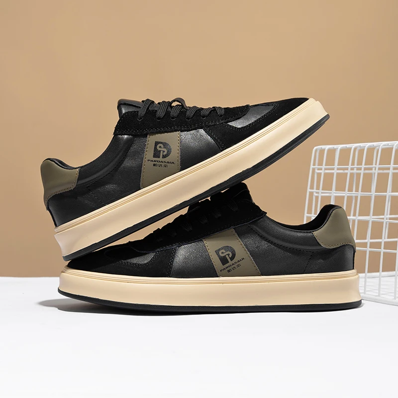 Summer New Men's Breathable Leather Board Shoes Trendy Splicing Lace Versatile Soft Bottom Men's Shoes 240457
Summer New Men's Breathable Leather Board Shoes Trendy Splicing Lace Versatile Soft Bottom Men's Shoes 240457