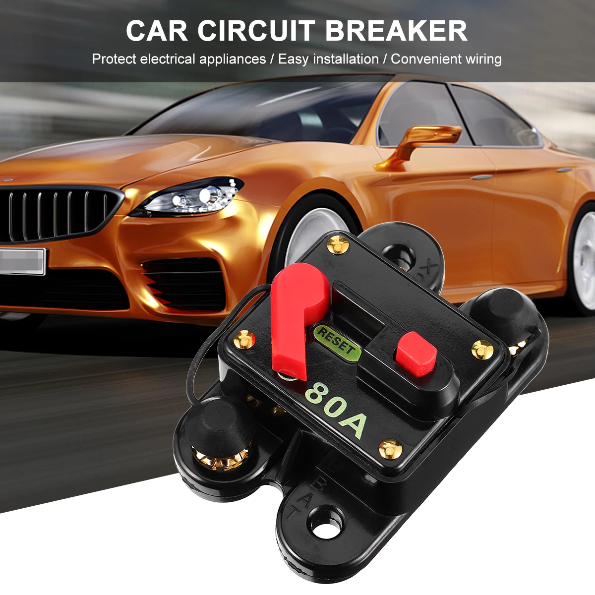 1pc Self Recovery Circuit Breaker Fuse Holder Car Audio Refit Manual Automotive Switch Durable Compact Design Conductivity
1pc Self Recovery Circuit Breaker Fuse Holder Car Audio Refit Manual Automotive Switch Durable Compact Design Conductivity