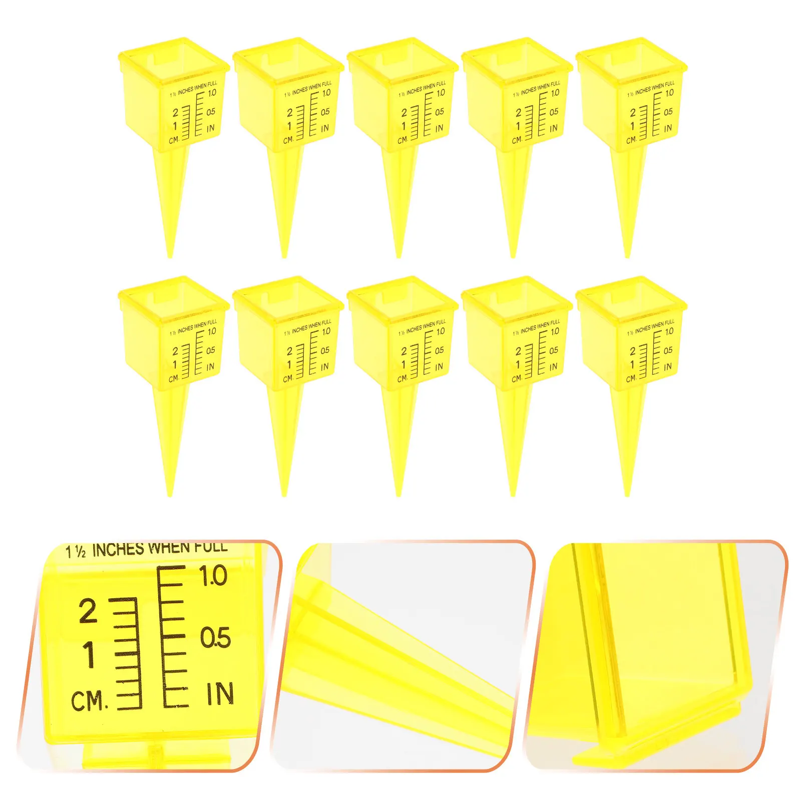 10Pcs Rain Gauge Outdoor Plastic Rainfall Measuring Cup Garden Lawn Farming Precision Water Gauge Decorative Landscape Accessory
10Pcs Rain Gauge Outdoor Plastic Rainfall Measuring Cup Garden Lawn Farming Precision Water Gauge Decorative Landscape Accessory