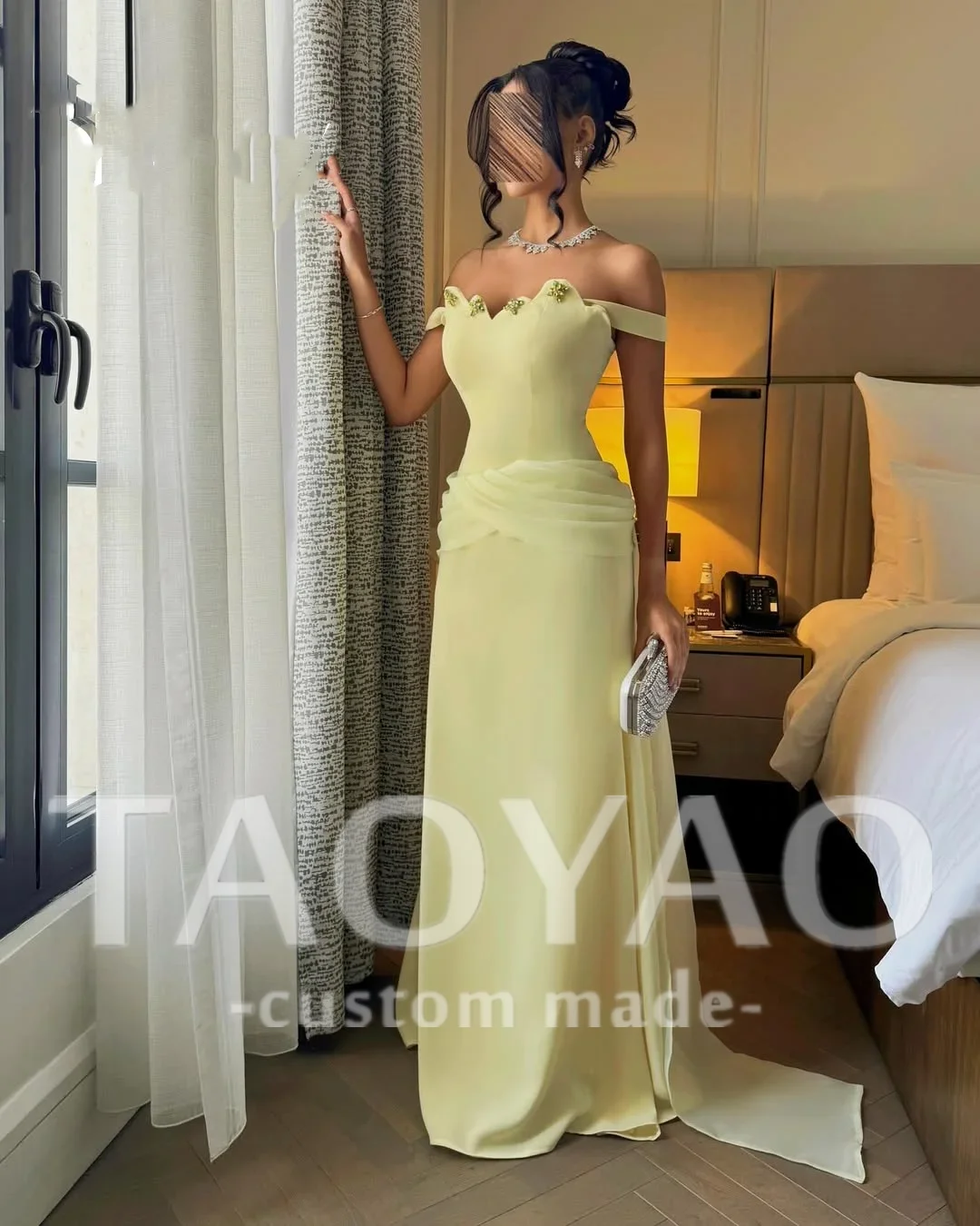 Yellow Prom Dress Off Shoulder Mermaid Sweetheart Evening Party Gown Backless Formal Occasion Cocktail Dress Customized 2025
Yellow Prom Dress Off Shoulder Mermaid Sweetheart Evening Party Gown Backless Formal Occasion Cocktail Dress Customized 2025