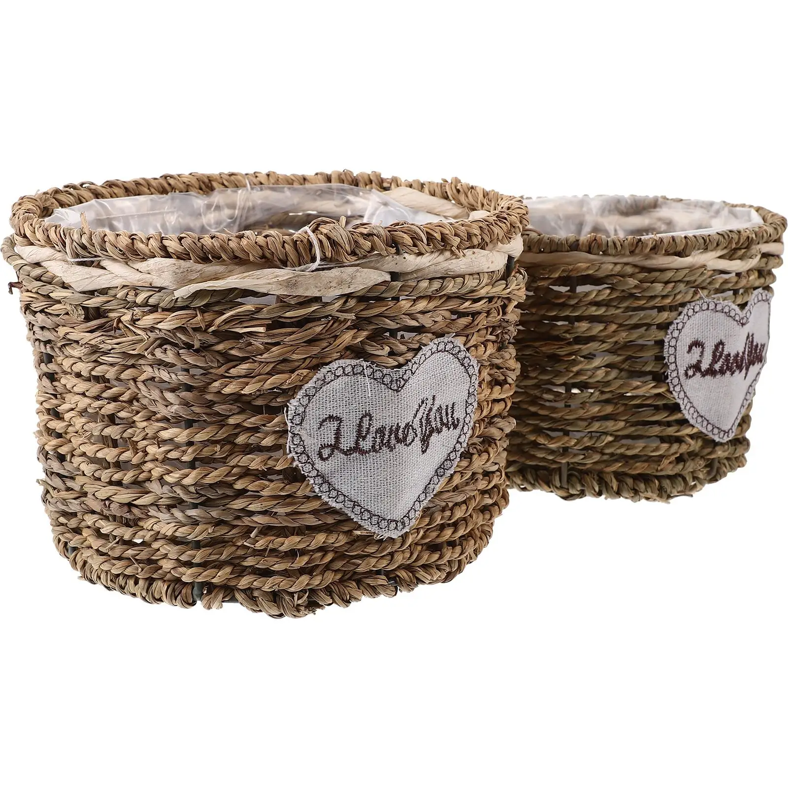 2 Pcs Woven Baskets Storage Flower Shop Kitchen Sundries Basket Brown Planters Indoor Plants Storage Container
2 Pcs Woven Baskets Storage Flower Shop Kitchen Sundries Basket Brown Planters Indoor Plants Storage Container