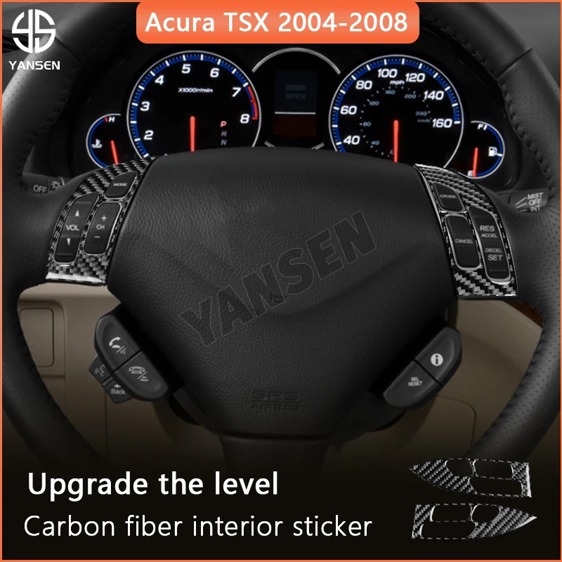 Carbon Fiber Car Sticker For Acura TSX 2004 2005 2006 2007 2008 Steering Wheel Button Panel Cover Trim Accessories
Carbon Fiber Car Sticker For Acura TSX 2004 2005 2006 2007 2008 Steering Wheel Button Panel Cover Trim Accessories