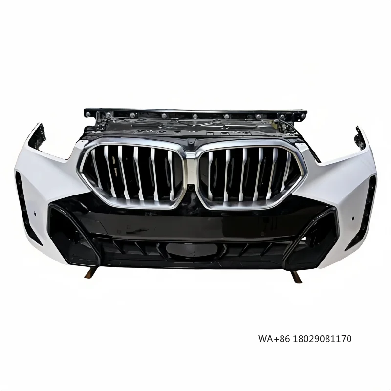 Complete Front Nose Radiator Grille Kit for -X6 G06 LCi New Bumper Assembly with Original Auto Parts
Complete Front Nose Radiator Grille Kit for -X6 G06 LCi New Bumper Assembly with Original Auto Parts