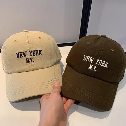Casual Cotton Baseball Cap Men Women Letter Embroidery Hip Hop Snapback Hat Adjustable Unisex Curved Brim Visor Caps