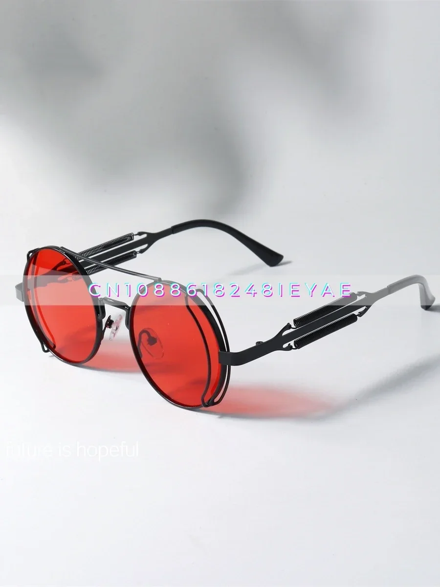 Doom Wasteland Style Super Cool Red Sunglasses UV400 Steampunk Round Metal Futuristic Sunglasses
Doom Wasteland Style Super Cool Red Sunglasses UV400 Steampunk Round Metal Futuristic Sunglasses