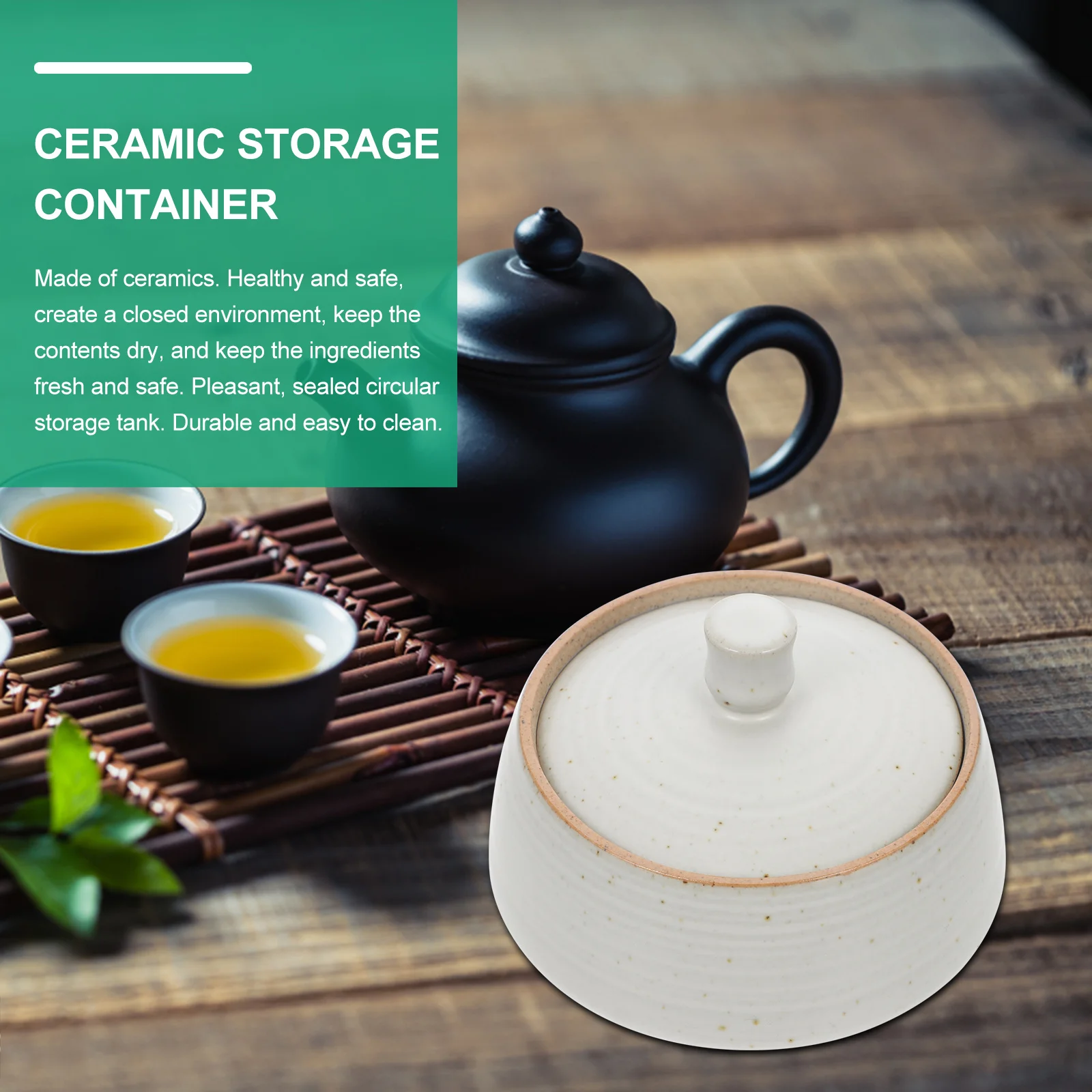 Vintage Ceramic Storage Container Sealed Lid Kitchen Food Jar Tea Canister Airtight Moisture Proof Decorative Home Use
Vintage Ceramic Storage Container Sealed Lid Kitchen Food Jar Tea Canister Airtight Moisture Proof Decorative Home Use