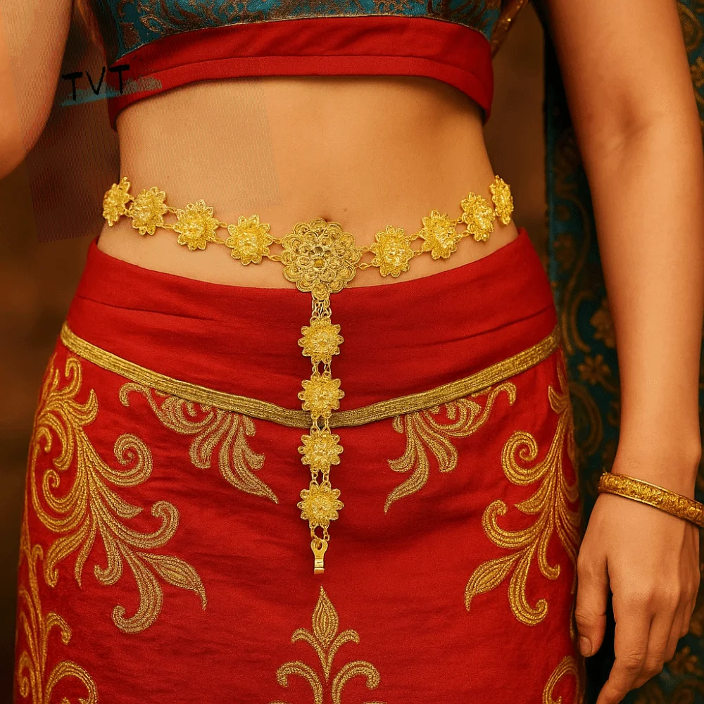 Classic Metal Ethnic Style Belt Silver Bell Gold Belt Tassel Hollow Out Flower Metal Waist Chain Festival Accessory
Classic Metal Ethnic Style Belt Silver Bell Gold Belt Tassel Hollow Out Flower Metal Waist Chain Festival Accessory