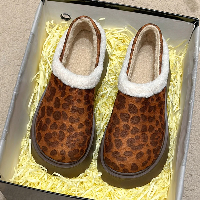 Leopard Women Flats Platform Fur Snow Ankle Boots Causal Suede Shoes 2025 New Fashion Winter Warm Plush Sneaker Cozy Botas Mujer
Leopard Women Flats Platform Fur Snow Ankle Boots Causal Suede Shoes 2025 New Fashion Winter Warm Plush Sneaker Cozy Botas Mujer