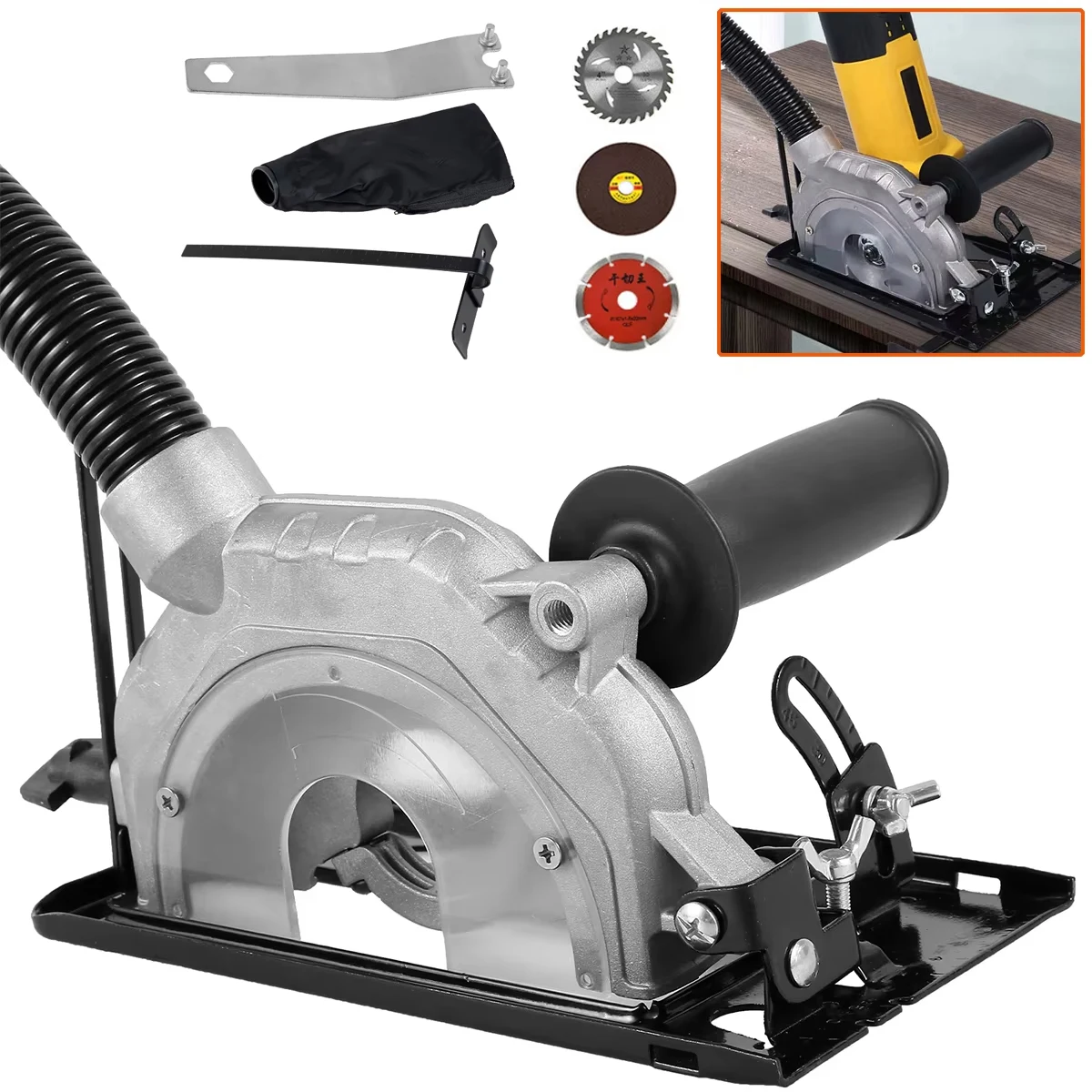 Angle Grinder Stand 45°Adjustable Angle Grinder to Cutting Machine Bracket Dust Free Angle Grinder Machine Base Stand
Angle Grinder Stand 45°Adjustable Angle Grinder to Cutting Machine Bracket Dust Free Angle Grinder Machine Base Stand