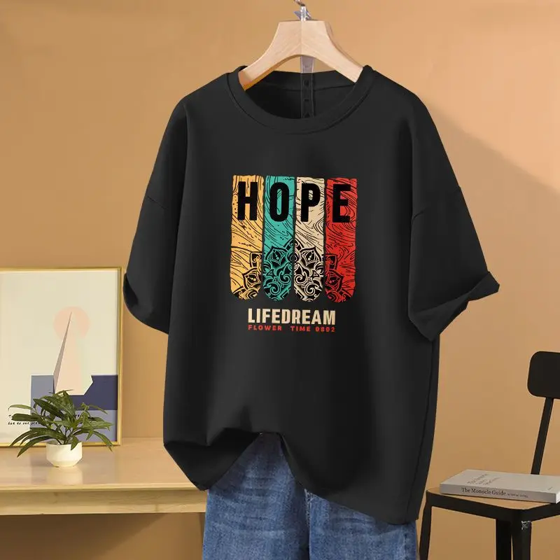 Summer Letter Printed Casual Short Sleeve T-shirt Women Clothing Simple Basic Pullovers Female Oversized Tees
Summer Letter Printed Casual Short Sleeve T-shirt Women Clothing Simple Basic Pullovers Female Oversized Tees