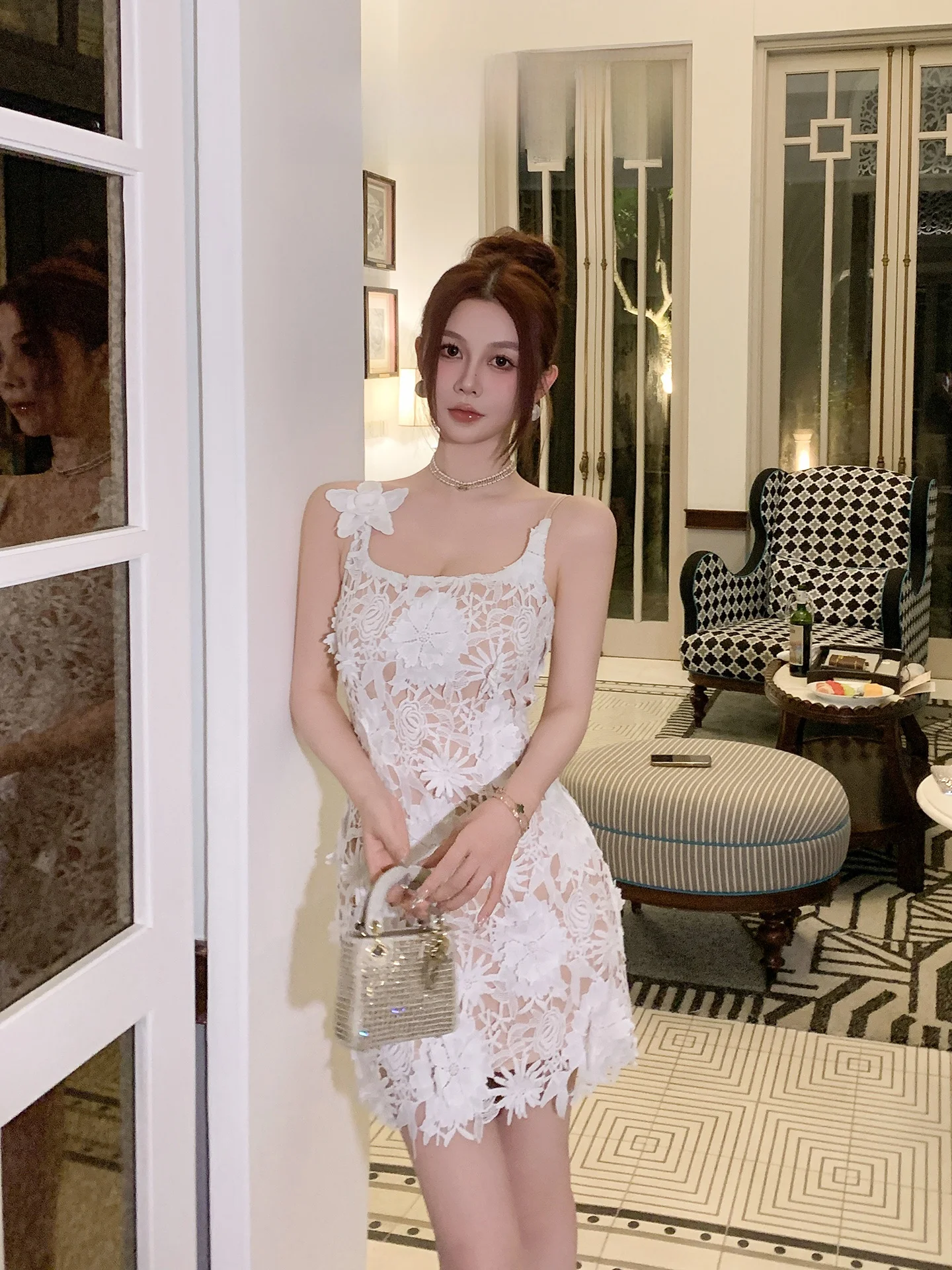 AZZHEN Heavy Embellied Lace 3D Flower Waist Cinching Slimming Strap Dr Holiday Sle Casual Knot Polyester Fib...
AZZHEN Heavy Embellied Lace 3D Flower Waist Cinching Slimming Strap Dr Holiday Sle Casual Knot Polyester Fib...