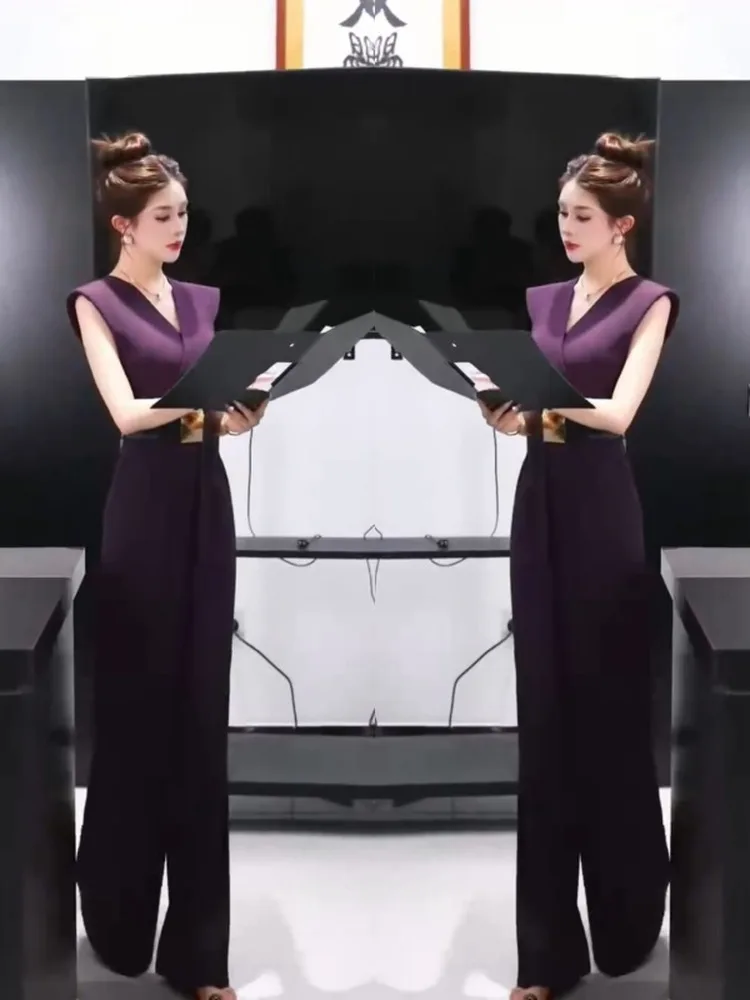 Модные летние брюки-комбинезон с высокой талией из полиэстера, коллекция 2025 года, с дизайнерским акцентом, для стройности фигуры
Модные летние брюки-комбинезон с высокой талией из полиэстера, коллекция 2025 года, с дизайнерским акцентом, для стройности фигуры