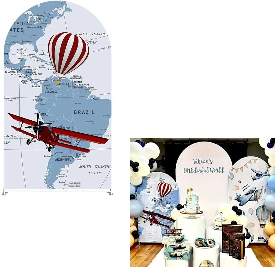 Adventure Awaits Begin Arch Backdrop Cover Pilot Airplane Travel Map Birthday Party Spandex Fabric Boy Baby Shower Decorations
Adventure Awaits Begin Arch Backdrop Cover Pilot Airplane Travel Map Birthday Party Spandex Fabric Boy Baby Shower Decorations