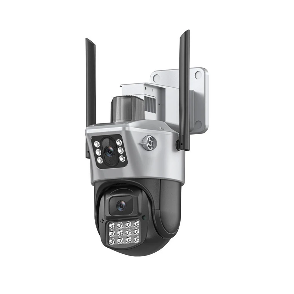 Dual-screen outdoor surveillance camera with two-way voice intercom for home security monitoring
Dual-screen outdoor surveillance camera with two-way voice intercom for home security monitoring