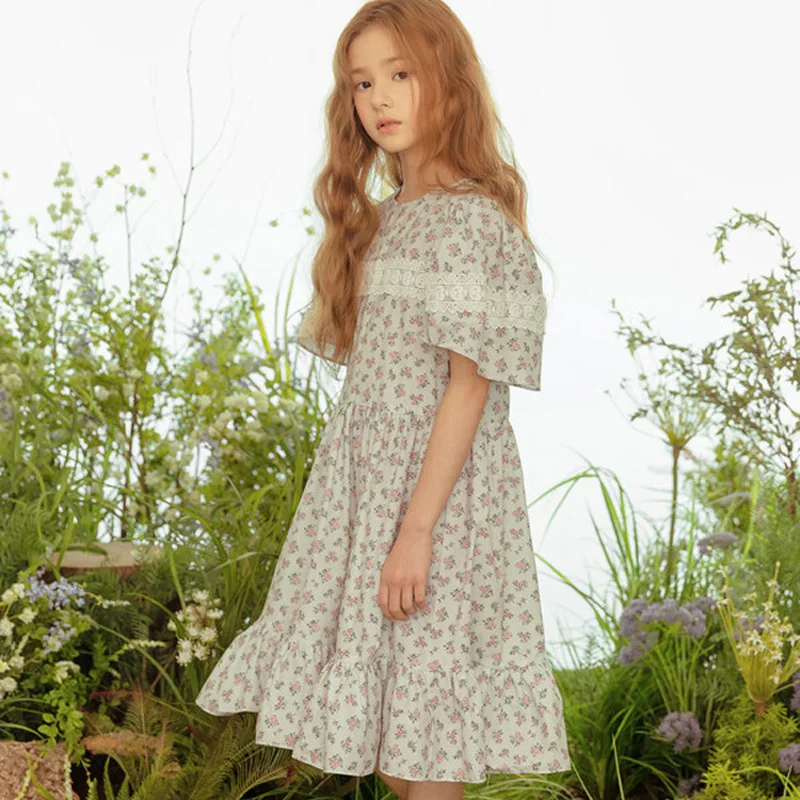 Summer Junior Girl Dress Teenager Girl French Floral Princess Dress Children Girl Patchwork Lace Bubble Sleeves Beach Dress
Summer Junior Girl Dress Teenager Girl French Floral Princess Dress Children Girl Patchwork Lace Bubble Sleeves Beach Dress