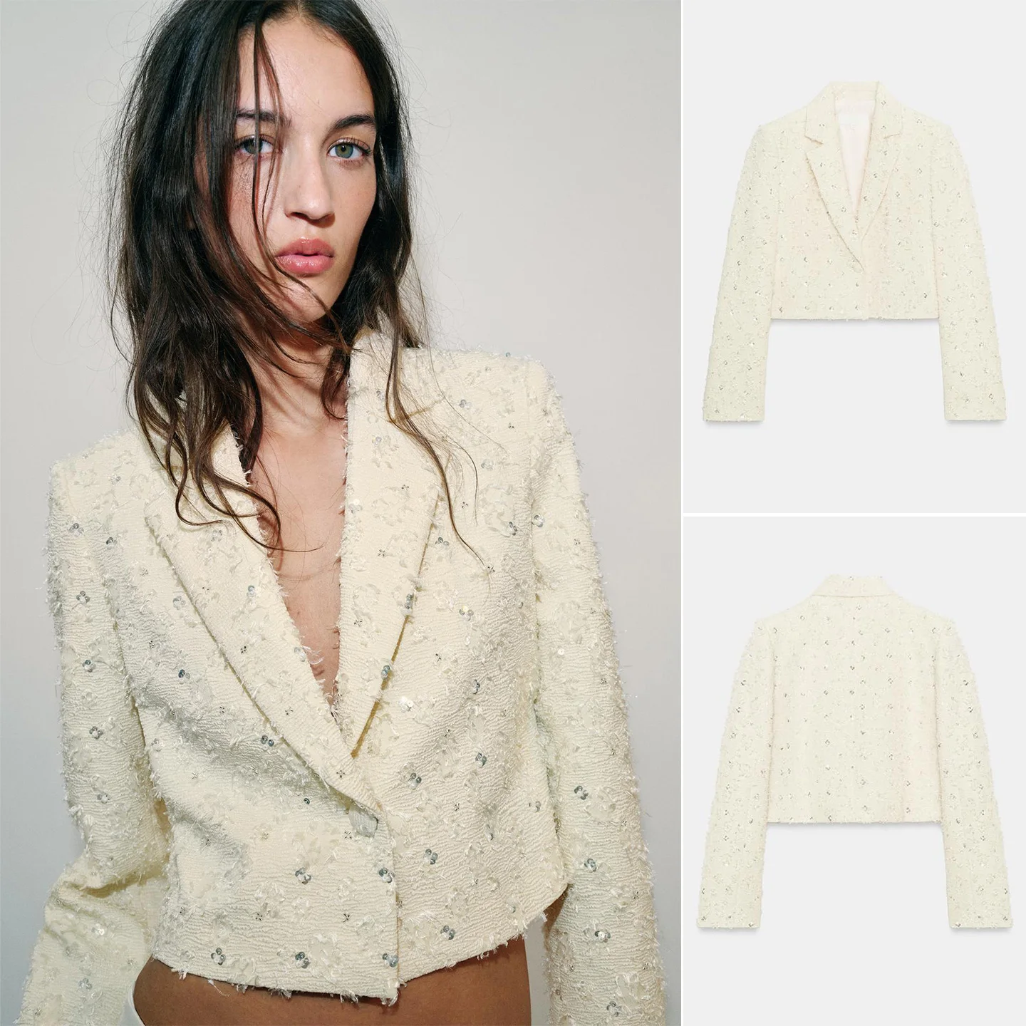 Spring New Women's Long Sleeve Fringed Beaded Short Suit Jacket Regular Thickness Button Closure Polyester Fiber Commute Style
Spring New Women's Long Sleeve Fringed Beaded Short Suit Jacket Regular Thickness Button Closure Polyester Fiber Commute Style