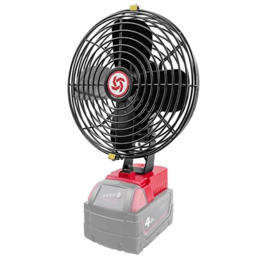 Portable Cordless Fan Compatible with Milwaukee M18 18V BatteryBattery-powered Cooling Fan for Workshop Outdoor Camping Travel
Portable Cordless Fan Compatible with Milwaukee M18 18V BatteryBattery-powered Cooling Fan for Workshop Outdoor Camping Travel