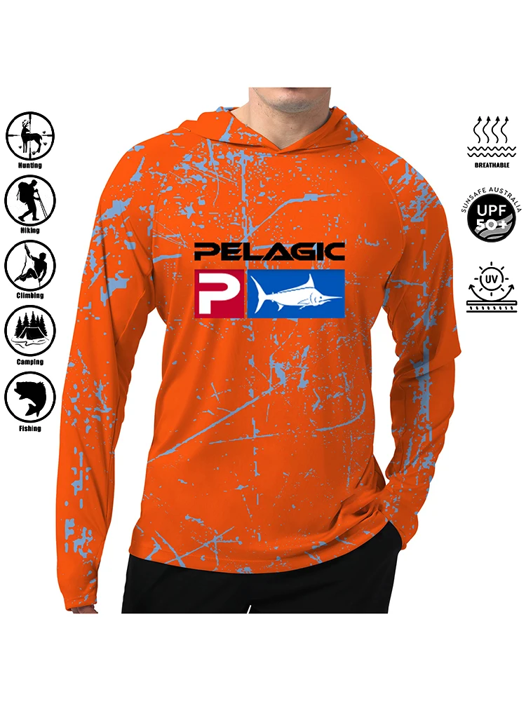 Pelagic Fishing Shirt Hooded Large Size Uv Protection Man Outdoor Camouflage Moisture Wicking Jersey Pelagic Fishing Apparel Top
Pelagic Fishing Shirt Hooded Large Size Uv Protection Man Outdoor Camouflage Moisture Wicking Jersey Pelagic Fishing Apparel Top