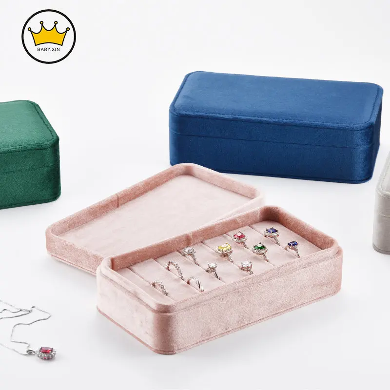 Ring Velvet Jewelry Box Rings Holder Earrings Tray Display Organizers Storage Tray Personal Ring Collection
Ring Velvet Jewelry Box Rings Holder Earrings Tray Display Organizers Storage Tray Personal Ring Collection