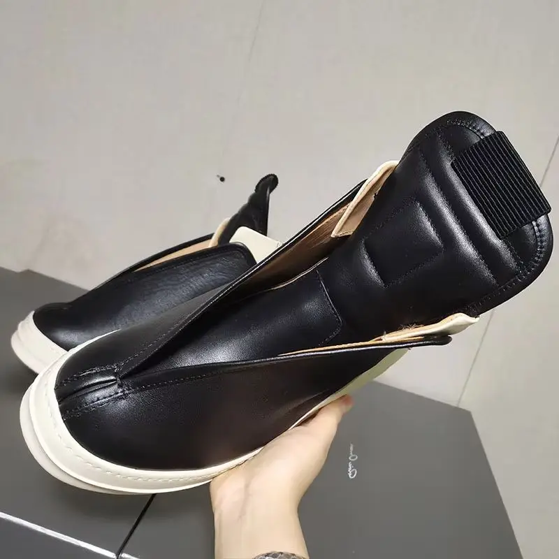 British Casual Shoes Genuine Leather Classic Platform Women Fashion Hip Hop Shoes Brand Designer Men Motorcycle Ankle Boots Male
British Casual Shoes Genuine Leather Classic Platform Women Fashion Hip Hop Shoes Brand Designer Men Motorcycle Ankle Boots Male