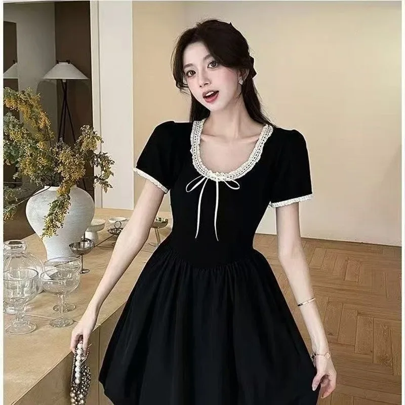 2026 New Summer Ballet Style Girls' Black Puffy Bud Mini Skirt Dress for Women
2026 New Summer Ballet Style Girls' Black Puffy Bud Mini Skirt Dress for Women