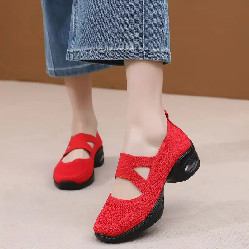 Women Air Mesh Slip On Dance Shoes Spring Summer New Soft sole Breathable Light Air Cushion Wedges Casual Shoes Walking Shoes
Women Air Mesh Slip On Dance Shoes Spring Summer New Soft sole Breathable Light Air Cushion Wedges Casual Shoes Walking Shoes