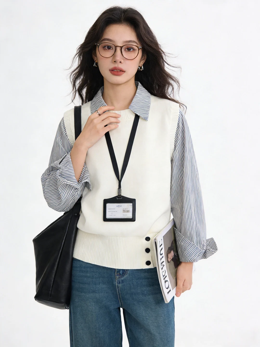 Soft Knitted Shirt Commute Versatile Korean Style Patchwork Slimming Top Spring Long Sleeve Collar Warmth Daily Wear
Soft Knitted Shirt Commute Versatile Korean Style Patchwork Slimming Top Spring Long Sleeve Collar Warmth Daily Wear