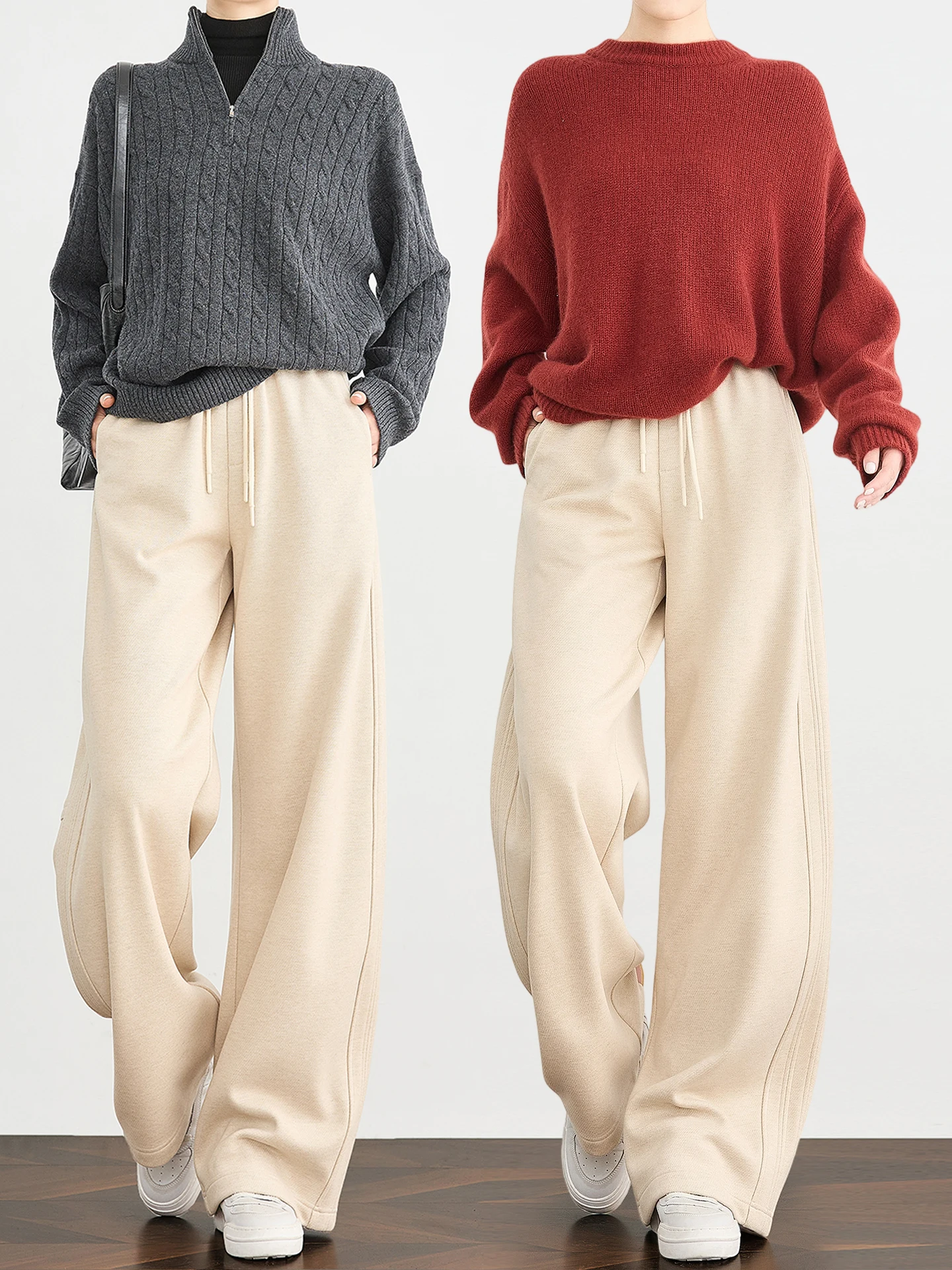 Olive een Woolen Thiened Banana Pants High Waist Straight Leg Casual Trousers Winter New Arrival Soft Polyester Fiber
Olive een Woolen Thiened Banana Pants High Waist Straight Leg Casual Trousers Winter New Arrival Soft Polyester Fiber