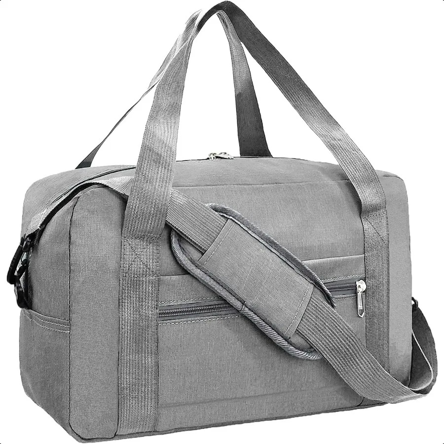 Foldable Carry on Lage Bag 22x14x9 Personal Item Bag for Airplanes Travel Duffel Bag for Women and Men 40L Dark Grey
Foldable Carry on Lage Bag 22x14x9 Personal Item Bag for Airplanes Travel Duffel Bag for Women and Men 40L Dark Grey