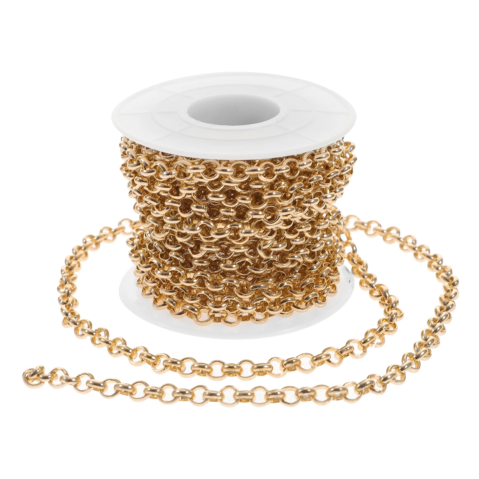 Golden O-Chain Jewelry Making Chain Aluminum DIY Crafts Accessories Bag Garment Supplies Sturdy Smooth Polished Versatile Use
Golden O-Chain Jewelry Making Chain Aluminum DIY Crafts Accessories Bag Garment Supplies Sturdy Smooth Polished Versatile Use