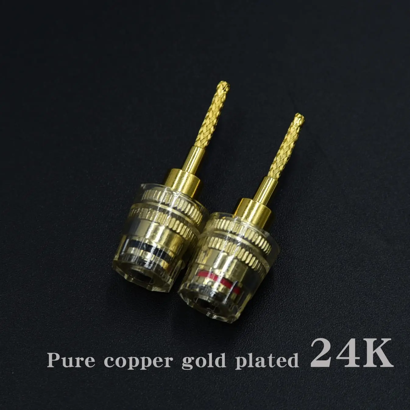 Gold-Plated Brass Screw-Lock 4mm Female Banana Adapter Plug for Spring Terminal Speaker Pins
Gold-Plated Brass Screw-Lock 4mm Female Banana Adapter Plug for Spring Terminal Speaker Pins