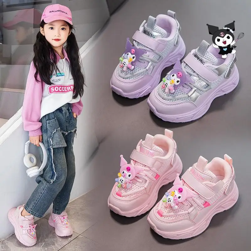 Kuromi Kawaii Girl Mesh Sneakers Anime Cartoon Sanrio Spring Autumn New Casual Shoe Kid Soft Sole Fashion Lightweight Versatile
Kuromi Kawaii Girl Mesh Sneakers Anime Cartoon Sanrio Spring Autumn New Casual Shoe Kid Soft Sole Fashion Lightweight Versatile
