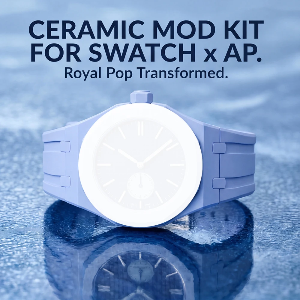 Ceramic Modification Kit For Swatch x AP Royal POP Bioceramic Watch Case FKM fluororubber strap Pocket Changer To Wristwatch
Ceramic Modification Kit For Swatch x AP Royal POP Bioceramic Watch Case FKM fluororubber strap Pocket Changer To Wristwatch