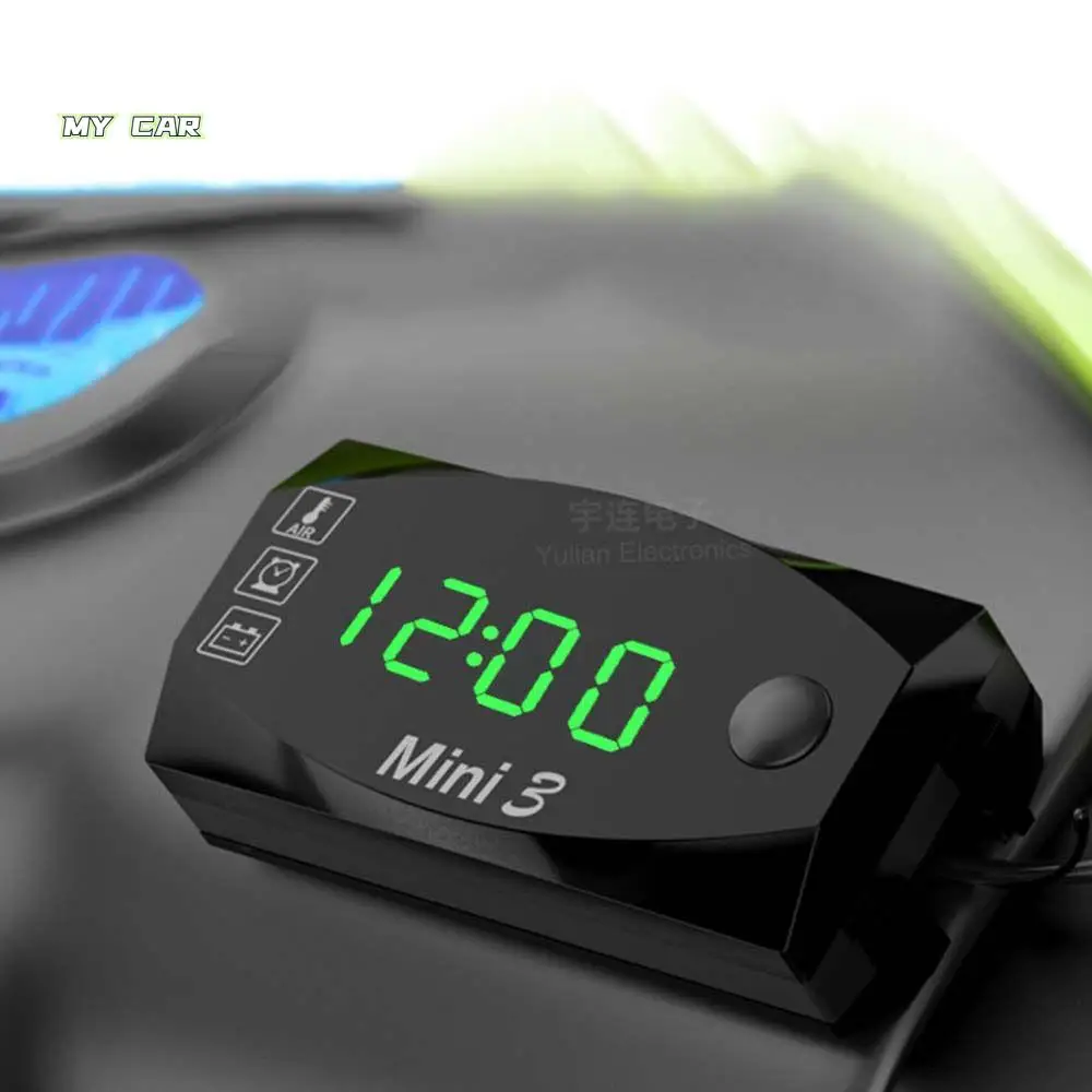 Universal Dust-proof Digital Display ABS Three-In-One LED Watch Voltmeter Motorcycle Electronic Clock Thermometer
Universal Dust-proof Digital Display ABS Three-In-One LED Watch Voltmeter Motorcycle Electronic Clock Thermometer