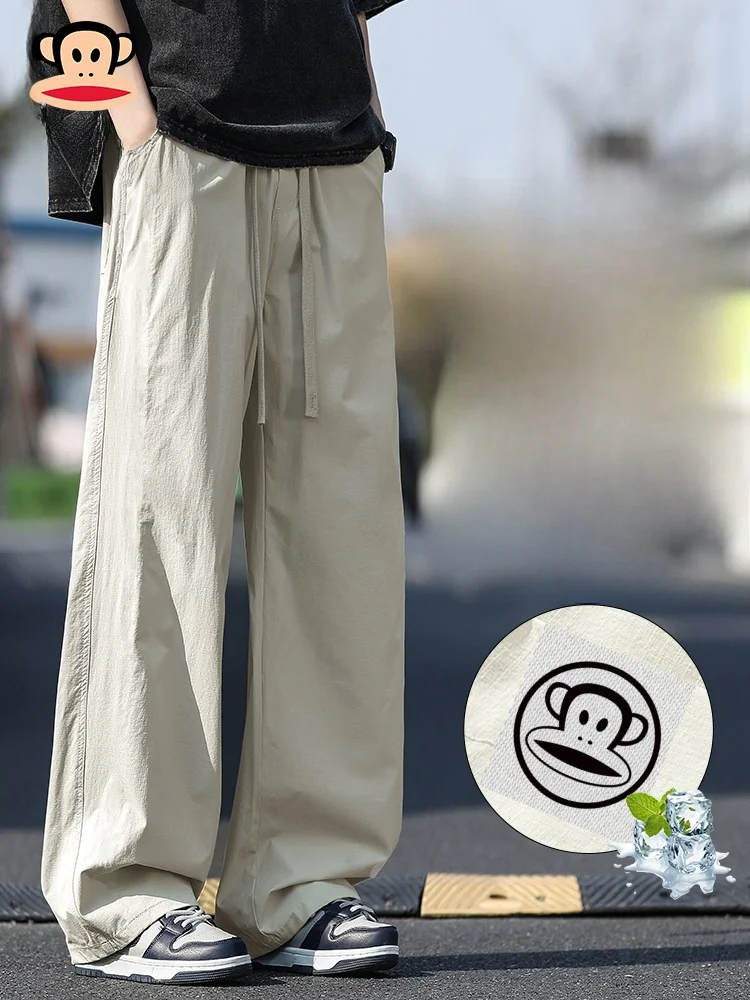 Мужские летние тонкие брюки Paul Frank из ледяного шелка, прямого кроя, свободные, драпирующиеся, повседневные, спортивные, длинные
Мужские летние тонкие брюки Paul Frank из ледяного шелка, прямого кроя, свободные, драпирующиеся, повседневные, спортивные, длинные