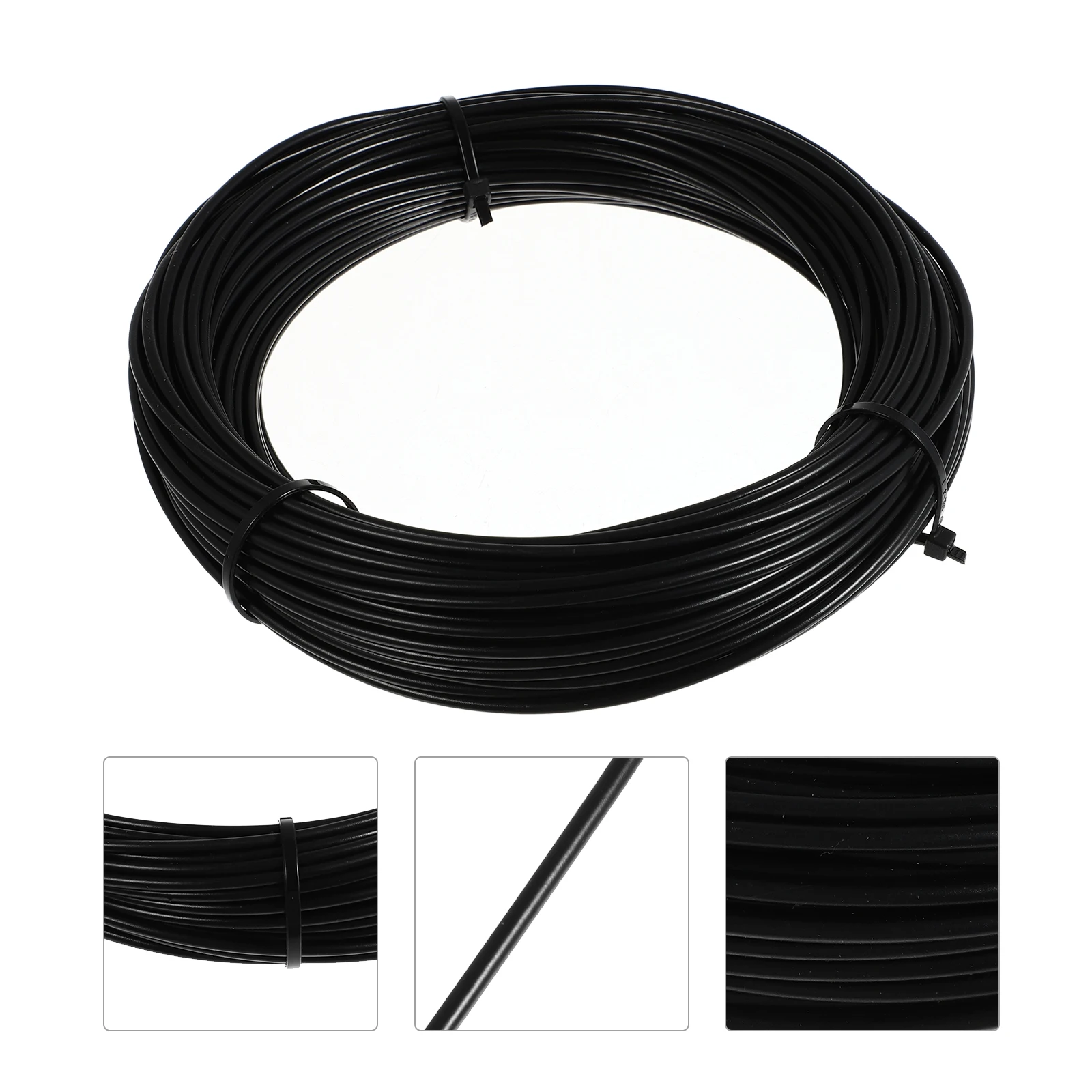 304 Stainless Steel Wire Rope 25M Black PVC Coated Flexible Outdoor Cable Fencing Bailing Clothesline String Rope for Camping
304 Stainless Steel Wire Rope 25M Black PVC Coated Flexible Outdoor Cable Fencing Bailing Clothesline String Rope for Camping
