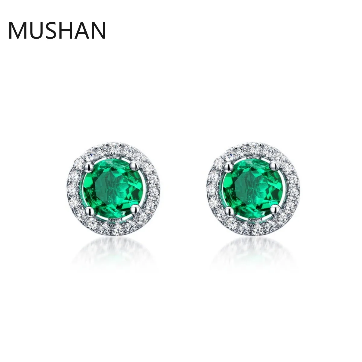 MUSHAN Luxury Jewelry S 925 Sterling Silver Stud Earrings Women GRC Certificated Lab Grown Emerald Earrings Stud Ear Pin Jewelry
MUSHAN Luxury Jewelry S 925 Sterling Silver Stud Earrings Women GRC Certificated Lab Grown Emerald Earrings Stud Ear Pin Jewelry