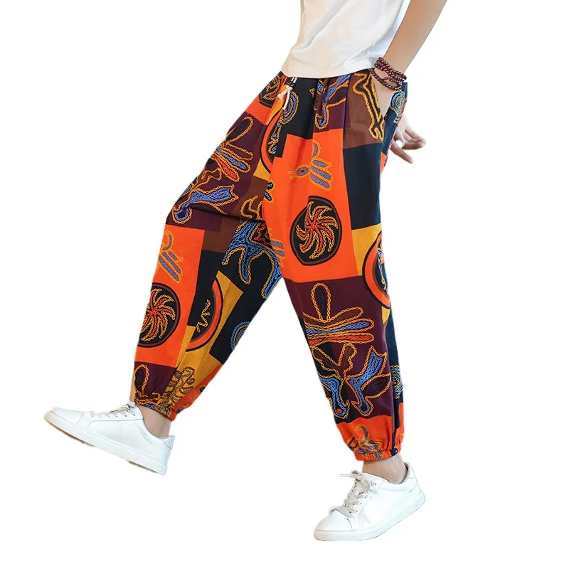 New Men's Casual Pants Chinese Style Spring and Summer Thin Cotton and Linen Harlan Nine-point Pants
New Men's Casual Pants Chinese Style Spring and Summer Thin Cotton and Linen Harlan Nine-point Pants