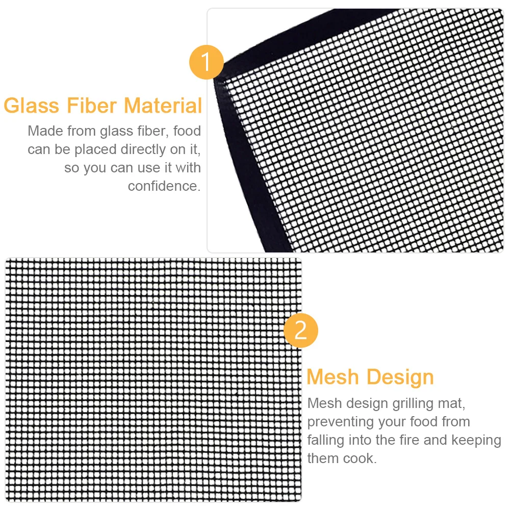 Food Grade Nonstick Bbq Grill Mat Mesh Design for Steaks Pork Bacon Easy to Clean and Reusable Grill Accessories 
Food Grade Nonstick Bbq Grill Mat Mesh Design for Steaks Pork Bacon Easy to Clean and Reusable Grill Accessories