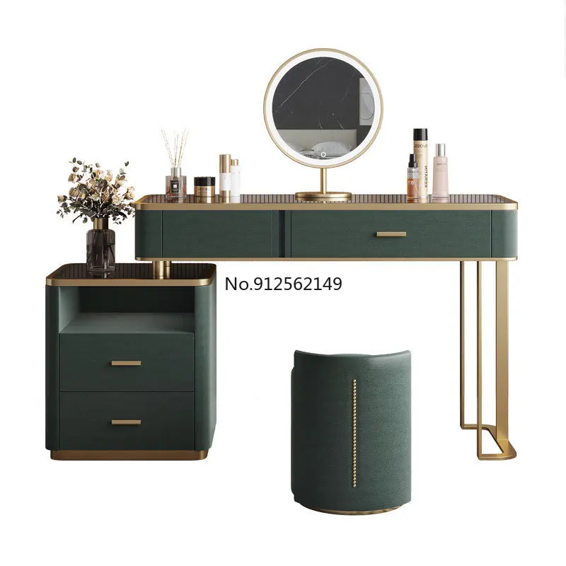 Italian Style Light Luxury Bedroom Dressing Table Tempered Glass LED Light Storage Integrated Modern Minimalist Dressing Table
Italian Style Light Luxury Bedroom Dressing Table Tempered Glass LED Light Storage Integrated Modern Minimalist Dressing Table