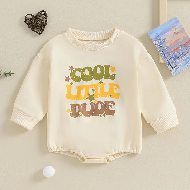 0-12M Newborn Baby Sweatshirt Rompers Infant Boys Girls Round Neck Long Sleeve Letter Print Jumpsuit Fall Winter Clothes Tops
0-12M Newborn Baby Sweatshirt Rompers Infant Boys Girls Round Neck Long Sleeve Letter Print Jumpsuit Fall Winter Clothes Tops