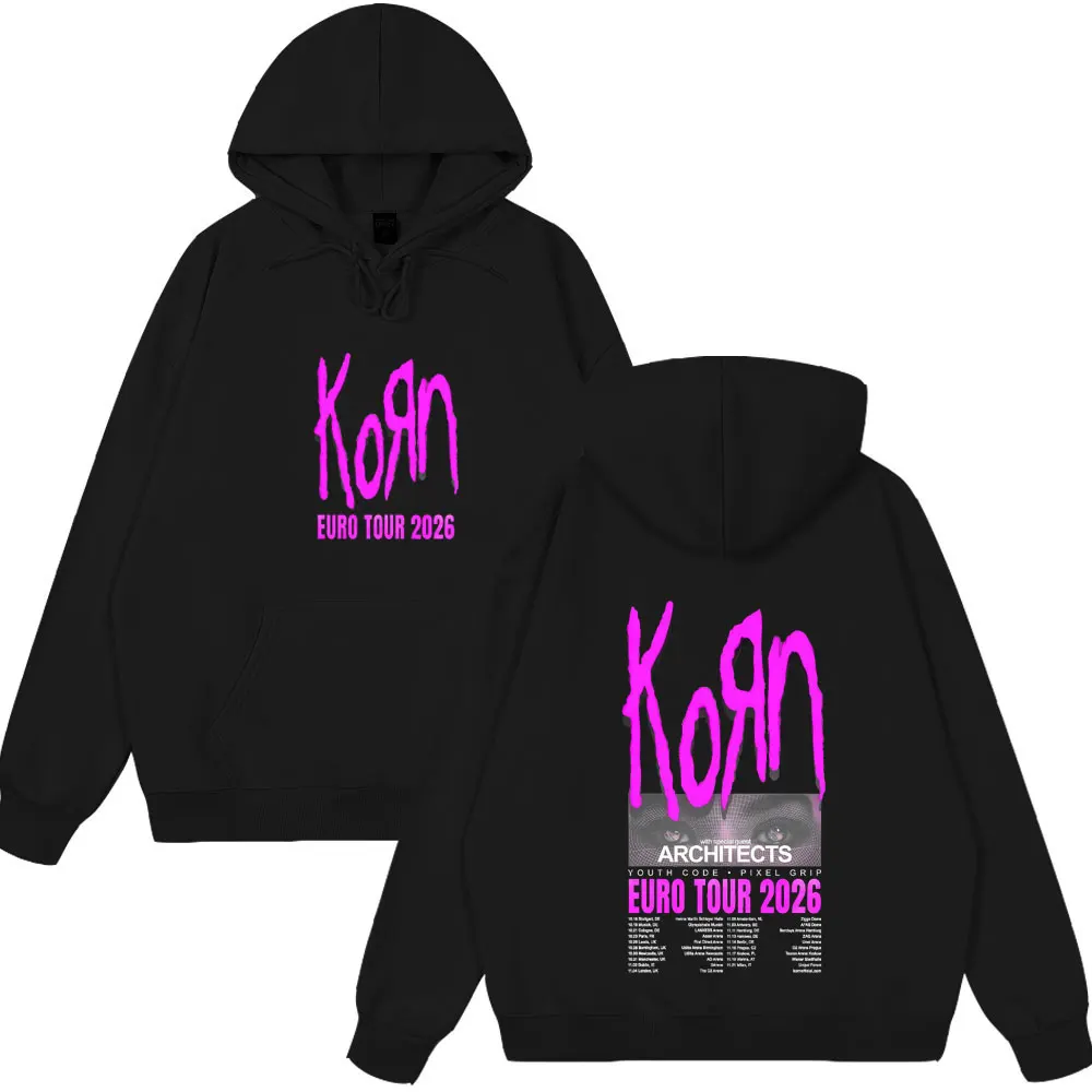 Худи Korn Tour 2026: Модные толстовки унисекс в стиле метал-готика и рок-групп, с длинными рукавами, для зимы, уличная мода
Худи Korn Tour 2026: Модные толстовки унисекс в стиле метал-готика и рок-групп, с длинными рукавами, для зимы, уличная мода